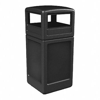 COMMERCIAL ZONE PRODUCTS Waste Container Dome Lid 42 gal Blk, 618L83