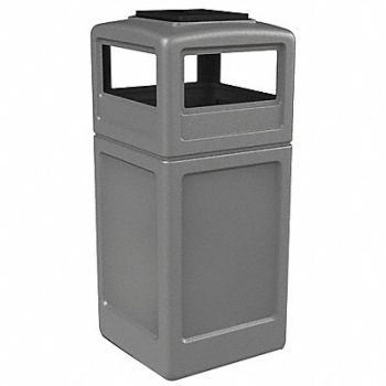 COMMERCIAL ZONE PRODUCTS Waste Container Ashtray Dome 42 gal Gry, 618L91