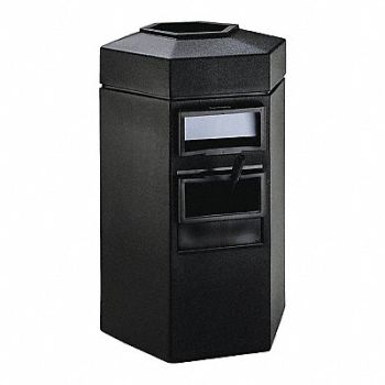 COMMERCIAL ZONE PRODUCTS Bermuda 1 Waste/WSC Center Black, 618M23