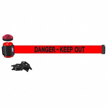 BANNER STAKES Magnetic Wall Mount Barrier w/Light, 61CT14