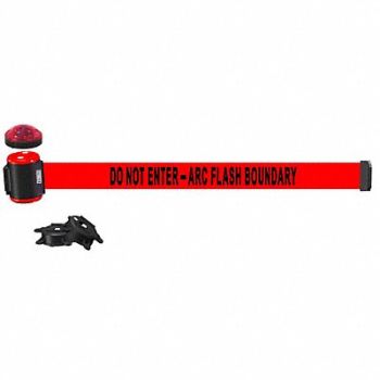 BANNER STAKES Magnetic Wall Mount Barrier w/Light, 61CT15