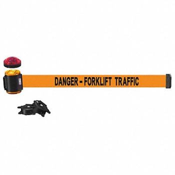 BANNER STAKES Magnetic Wall Mount Barrier w/Light, 61CT16