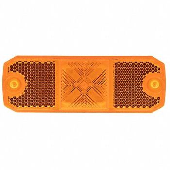 MAXXIMA Clearance Marker Amber Reflector, 61CU60