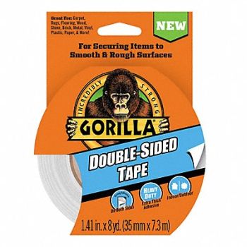 THE GORILLA GLUE COMPANY Double Sided Tape 14 mil Thick, 61CU82
