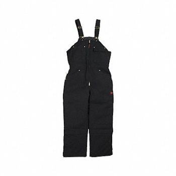 TOUGH DUCK Men s Cotton Duck Bib Overall XL Black, 61CU99