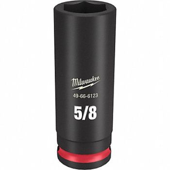 MILWAUKEE Deep Impact Socket Steel 5/8, 61DK40