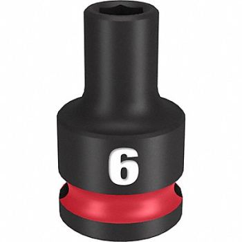 MILWAUKEE Standard Impact Socket Steel 6 mm, 61DK47