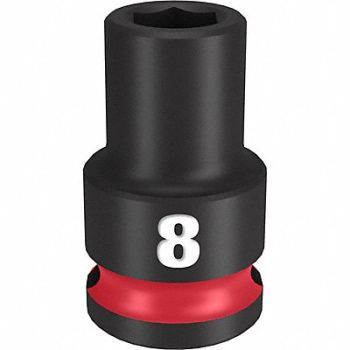 MILWAUKEE Standard Impact Socket Steel 8 mm, 61DK49