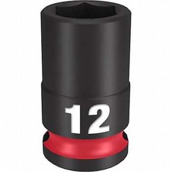 MILWAUKEE Standard Impact Socket Steel 12 mm, 61DK53