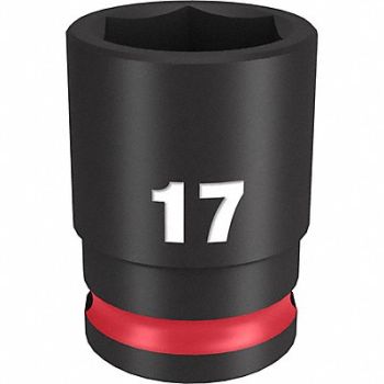 MILWAUKEE Standard Impact Socket Steel 17 mm, 61DK58