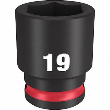 MILWAUKEE Standard Impact Socket Steel 19 mm, 61DK60
