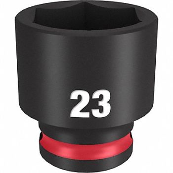 MILWAUKEE Standard Impact Socket Steel 23 mm, 61DK63