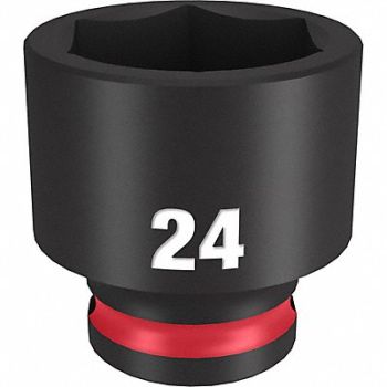 MILWAUKEE Standard Impact Socket Steel 24 mm, 61DK64