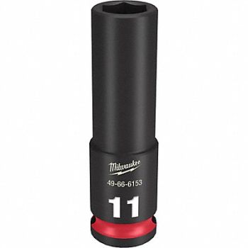MILWAUKEE Deep Impact Socket Steel 11 mm, 61DK70