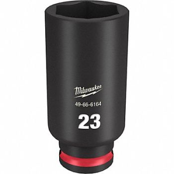 MILWAUKEE Deep Impact Socket Steel 23 mm, 61DK81