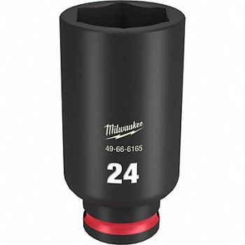 MILWAUKEE Deep Impact Socket Steel 24 mm, 61DK82