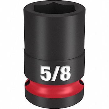 MILWAUKEE Standard Impact Socket Steel 5/8, 61DK87