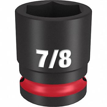 MILWAUKEE Standard Impact Socket Steel 7/8, 61DK91