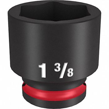 MILWAUKEE Standard Impact Socket Steel 1 3/8, 61DK99