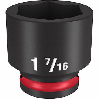 MILWAUKEE Standard Impact Socket Steel 1 7/16, 61DL01