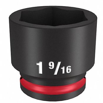 MILWAUKEE Standard Impact Socket Steel 1 9/16, 61DL03