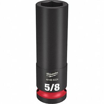 MILWAUKEE Deep Impact Socket Steel 5/8, 61DL08