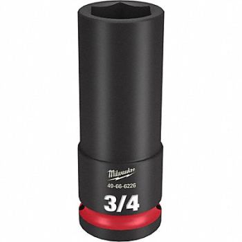 MILWAUKEE Deep Impact Socket Steel 3/4, 61DL10