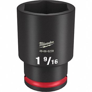 MILWAUKEE Deep Impact Socket Steel 1 9/16, 61DL23
