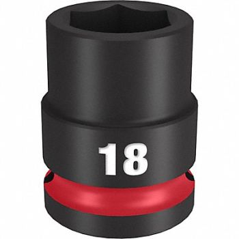 MILWAUKEE Standard Impact Socket Steel 18 mm, 61DL34