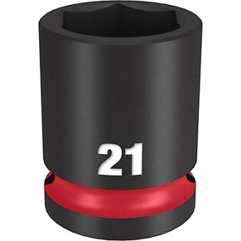 MILWAUKEE Standard Impact Socket Steel 21 mm, 61DL37