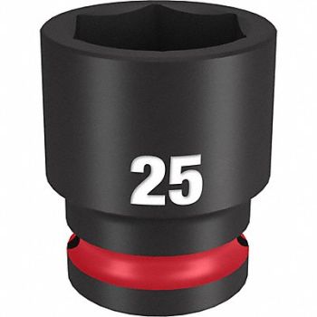 MILWAUKEE Standard Impact Socket Steel 25 mm, 61DL41