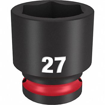 MILWAUKEE Standard Impact Socket Steel 27 mm, 61DL43