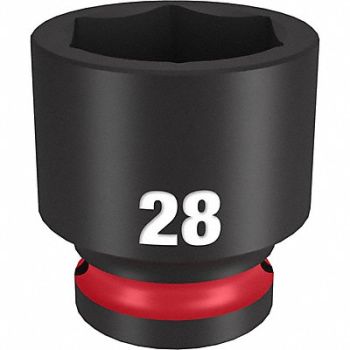 MILWAUKEE Standard Impact Socket Steel 28 mm, 61DL44
