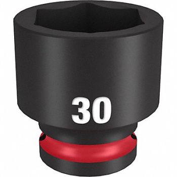 MILWAUKEE Standard Impact Socket Steel 30 mm, 61DL46