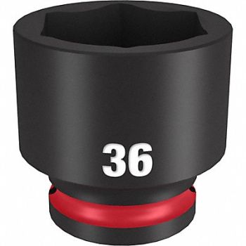 MILWAUKEE Standard Impact Socket Steel 36 mm, 61DL52