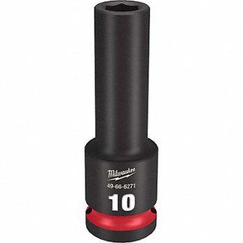 MILWAUKEE Deep Impact Socket Steel 10 mm, 61DL55