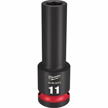 MILWAUKEE Deep Impact Socket Steel 11 mm, 61DL56