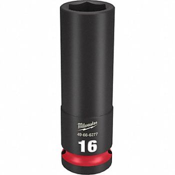 MILWAUKEE Deep Impact Socket Steel 16 mm, 61DL61