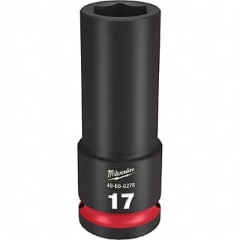 MILWAUKEE Deep Impact Socket Steel 17 mm, 61DL62