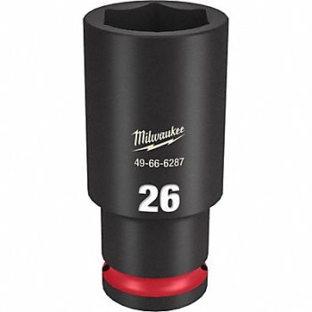 MILWAUKEE Deep Impact Socket Steel 26 mm, 61DL71