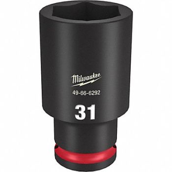 MILWAUKEE Deep Impact Socket Steel 31 mm, 61DL76
