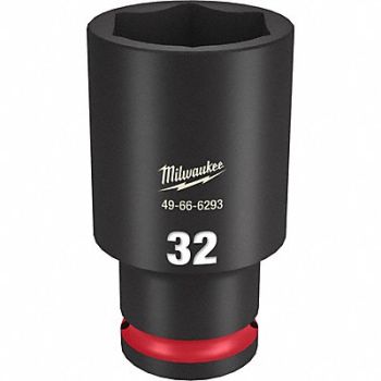 MILWAUKEE Deep Impact Socket Steel 32 mm, 61DL77
