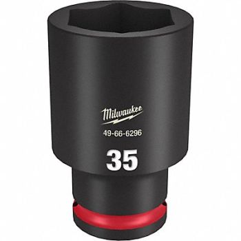 MILWAUKEE Deep Impact Socket Steel 35 mm, 61DL80