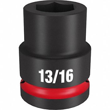 MILWAUKEE Standard Impact Socket Steel 13/16, 61DL86