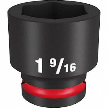 MILWAUKEE Standard Impact Socket Steel 1 9/16, 61DL98