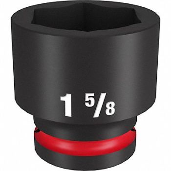 MILWAUKEE Standard Impact Socket Steel 1 5/8, 61DL99