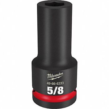 MILWAUKEE Deep Impact Socket Steel 5/8, 61DM08