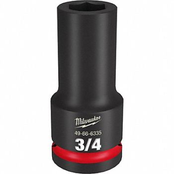 MILWAUKEE Deep Impact Socket Steel 3/4, 61DM10