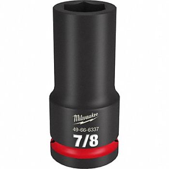 MILWAUKEE Deep Impact Socket Steel 7/8, 61DM12
