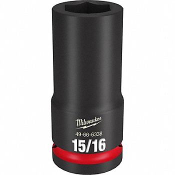 MILWAUKEE Deep Impact Socket Steel 15/16, 61DM13